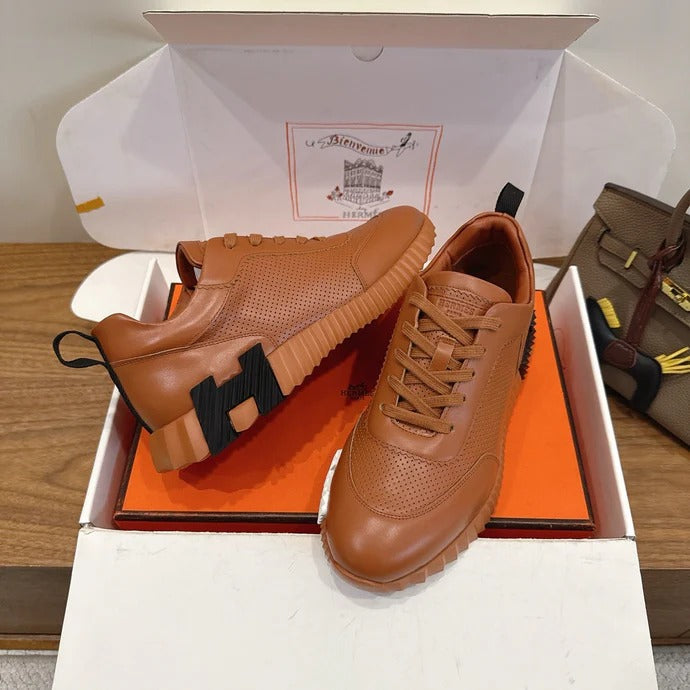 HM 26ss Sneakers Caramel Brown Leather 638570