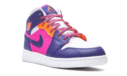 Air Jordan 1 Mid GS "Fire Pink" 555112 602