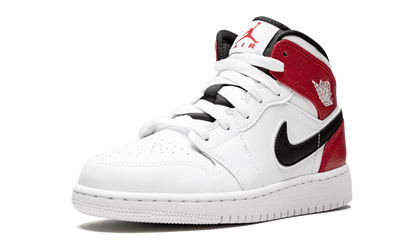 Air Jordan 1 Mid GS "White Black Gym Red" 554725 116