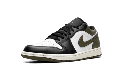 Air Jordan 1 Low "Black Toe Medium Olive" 553558 092