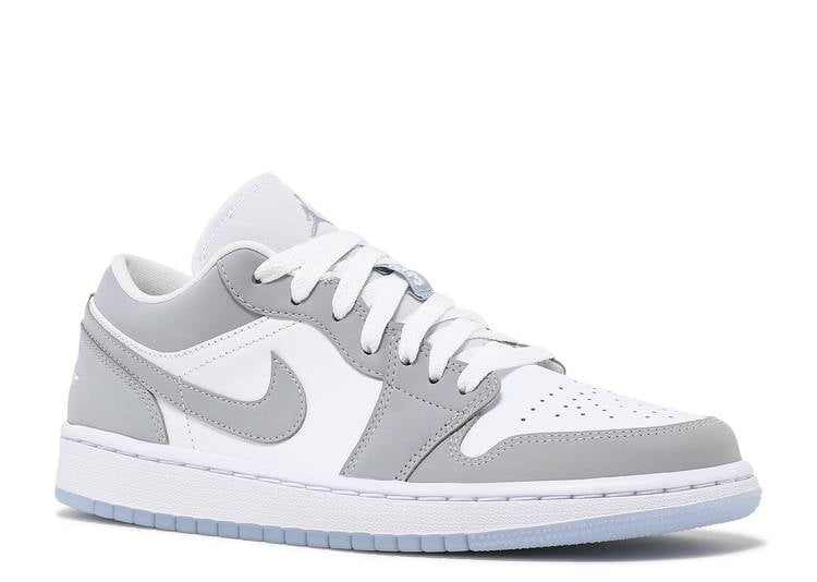 Jordan 1 Low Wolf Grey Sneakers - Vintage Inspired | Fresh Heat