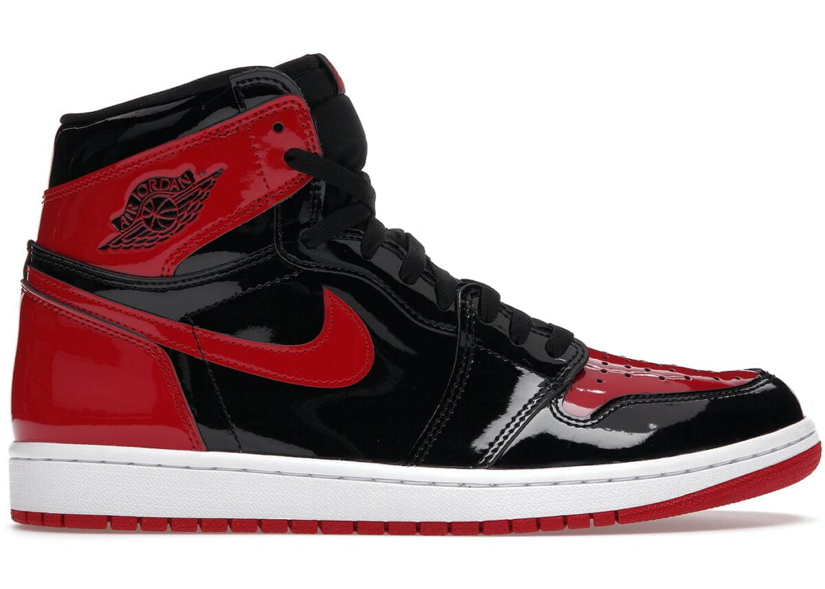 Jordan 1 Retro High OG Patent Bred Sneakers - Heritage Edition