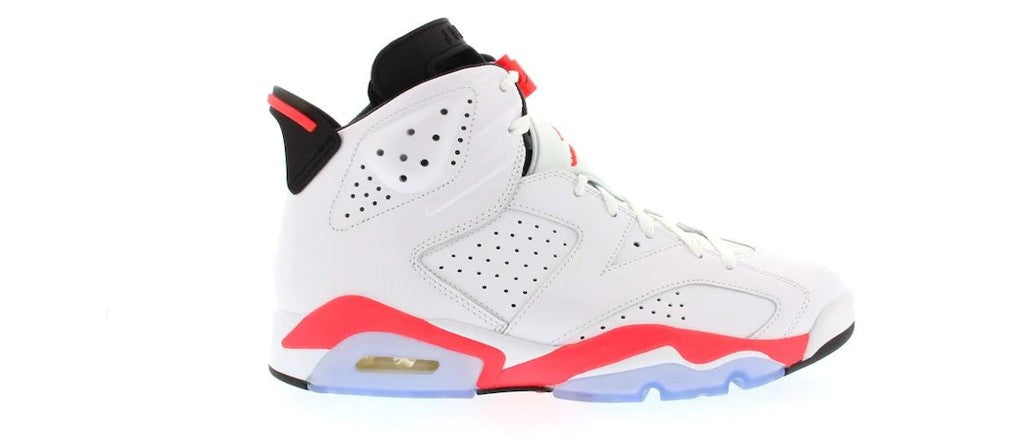 Jordan 6 Retro Infrared White Sneakers - Retro Runner | Rotation Essential
