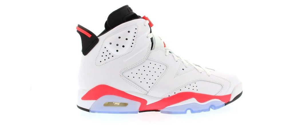 Jordan 6 Retro Infrared White Sneakers - Retro Runner | Rotation Essential