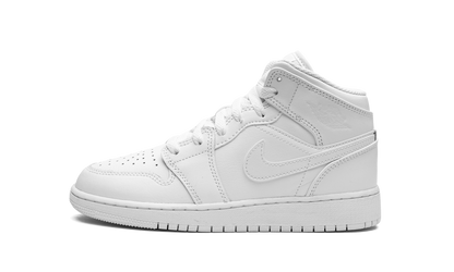 Air Jordan 1 Mid GS "Triple White 2023" 554725 136