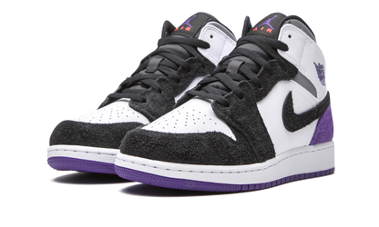 Air Jordan 1 Mid SE GS "Court Purple Suede" BQ6931 105