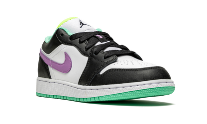 Air Jordan 1 Low GS "Black / Violet Shock / Green Glow" 553560 151