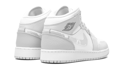 Air Jordan 1 MID SE GS "Grey Camo Swoosh" DD3235 100