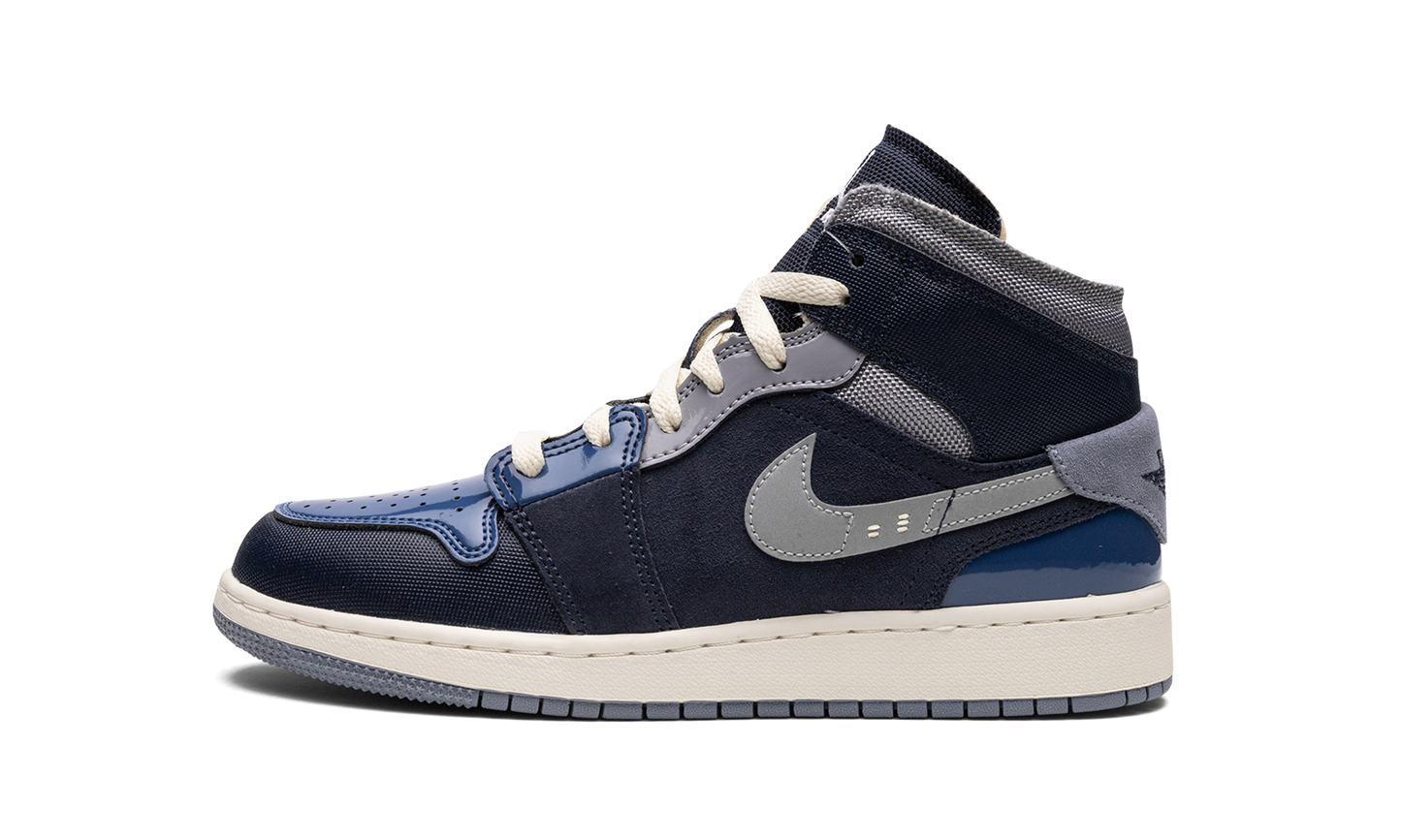 AIR JORDAN 1 MID SE CRAFT GS "Inside Out - Obsidian" DX2193 400