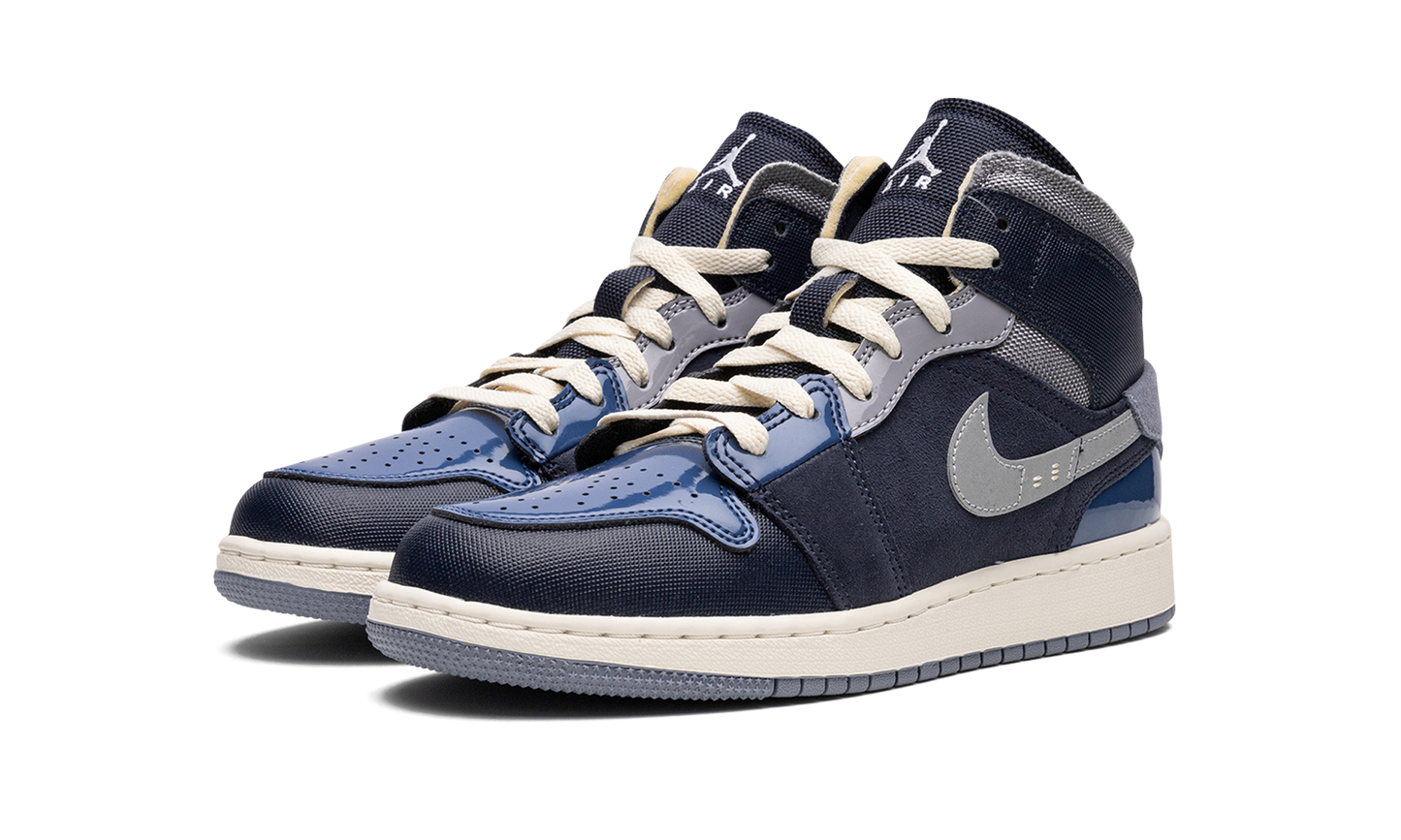 AIR JORDAN 1 MID SE CRAFT GS "Inside Out - Obsidian" DX2193 400