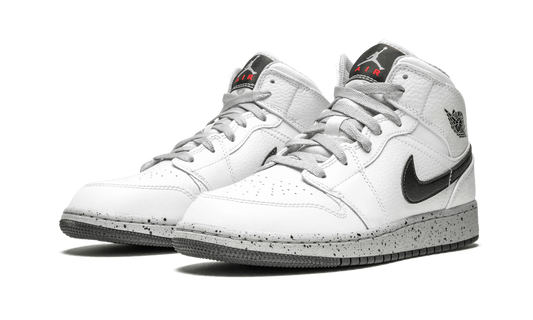 Air Jordan 1 Mid GS "White Cement" 554725 115
