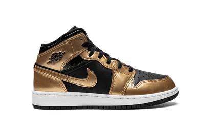 Air Jordan 1 Mid SE GS "Metallic Gold Black" DR6967 071