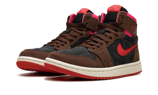 AIR JORDAN 1 ZOOM AIR CMFT WMNS "Cacao Wow/Picante Red/Black/Hyper Pink" DV1305 206