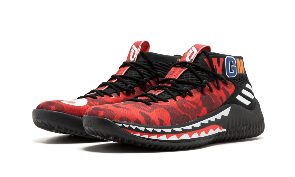 DAME4 Bape "Red Shark ABC Camo" AP9976