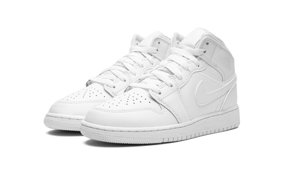 Air Jordan 1 Mid GS "Triple White 2023" 554725 136