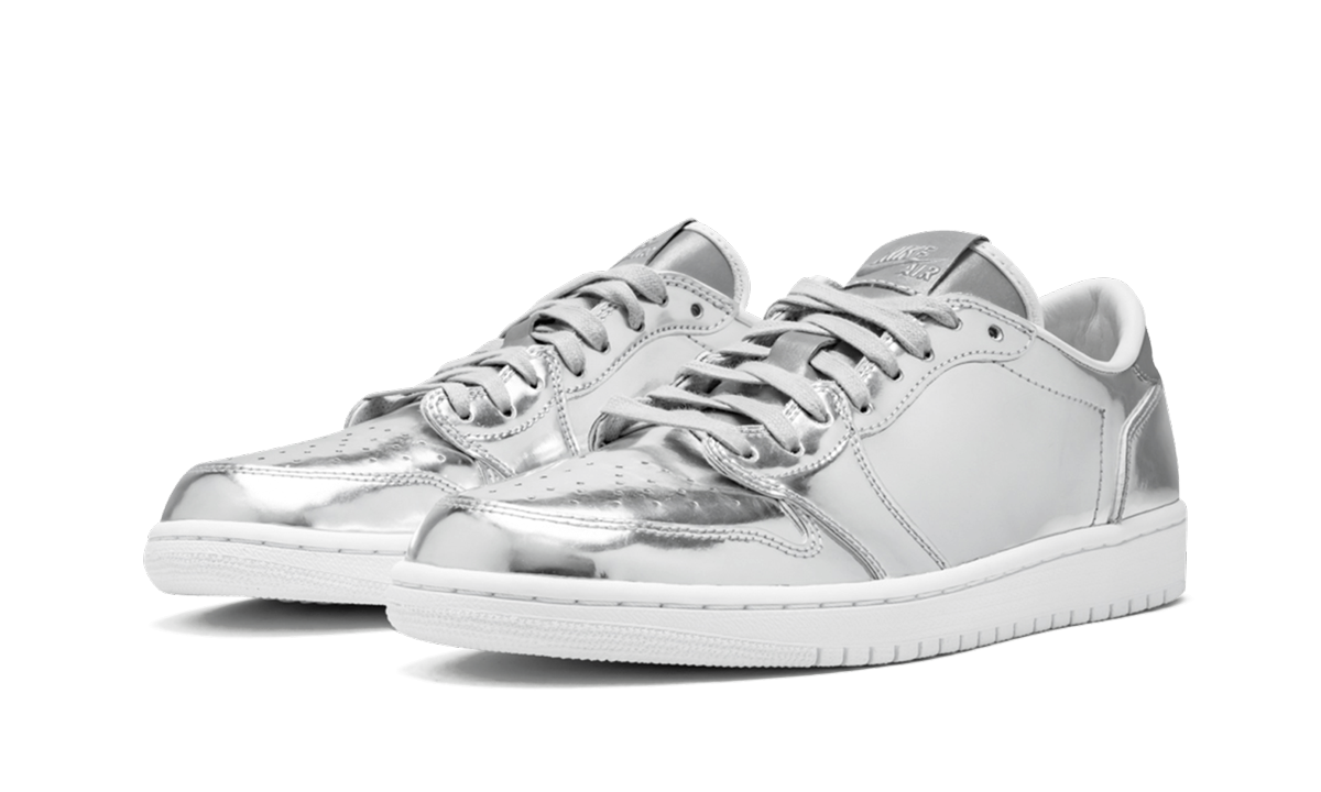 Air Jordan 1 Low Pinnacle "Metallic Silver" 852549 003