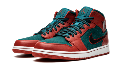 Air Jordan 1 Mid "Gym Red Dark Sea" 633206 608