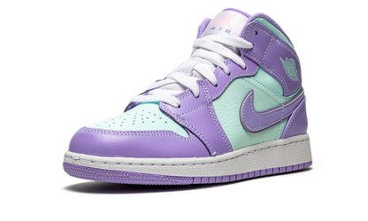 Air Jordan 1 Mid GS "Purple Pulse / Arctic Punch" 554725 500