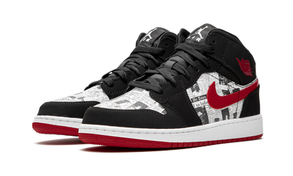 Air Jordan 1 MID SE GS "Newspaper" BQ6931 061