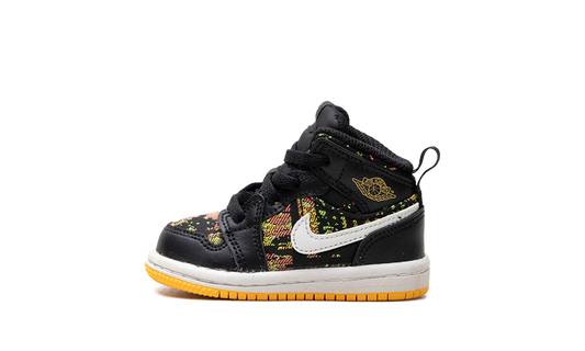 Air Jordan 1 Mid TD "Black / Laser Orange" 644507 003