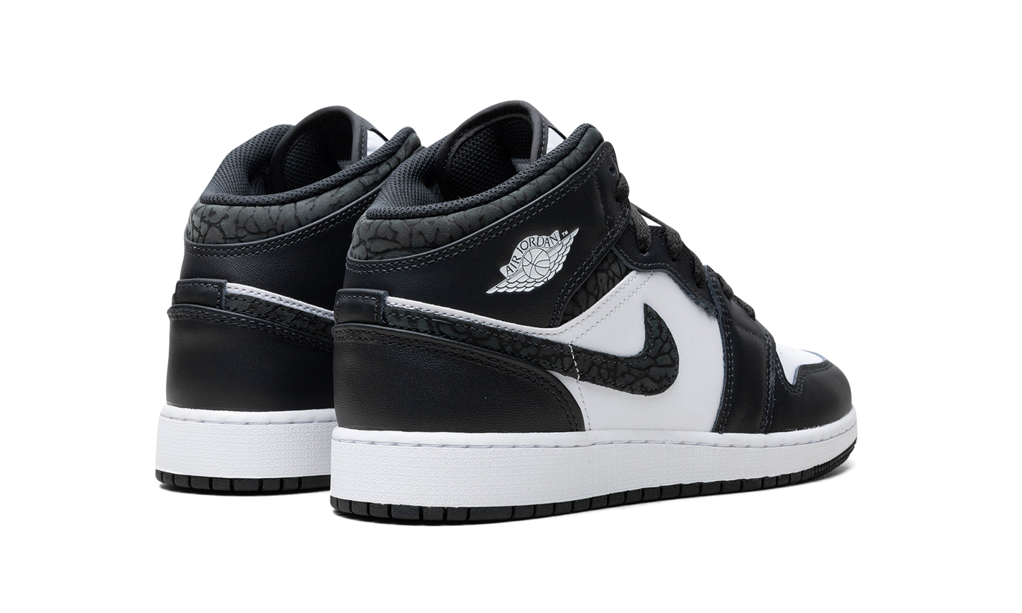 Air Jordan 1 Mid GS "Panda Elephant" FB9909 001