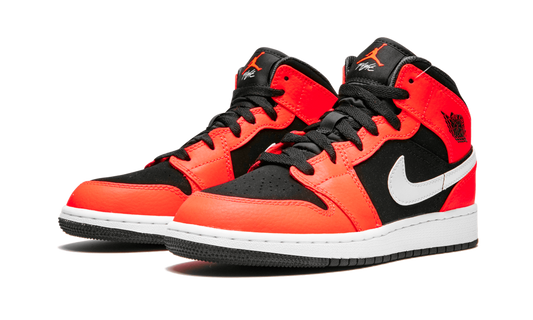 Air Jordan 1 Mid GS "Infrared" 554725 061