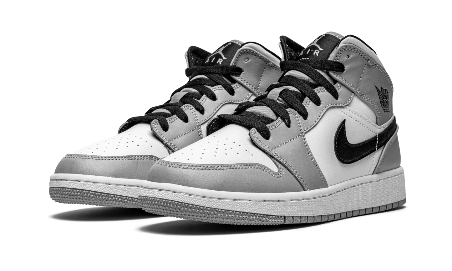 Air Jordan 1 Mid GS "Light Smoke Grey" 554725 092
