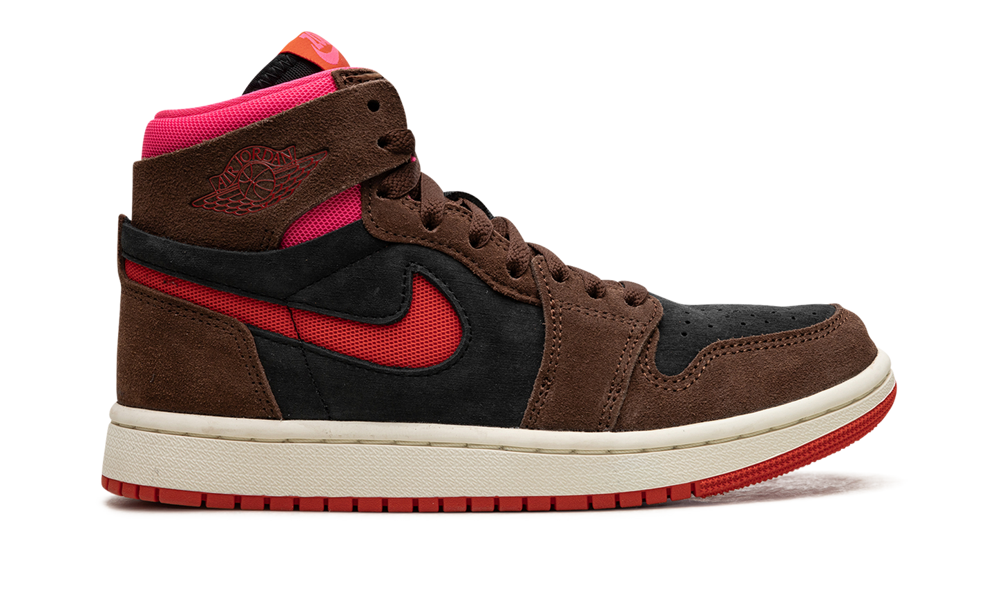 AIR JORDAN 1 ZOOM AIR CMFT WMNS "Cacao Wow/Picante Red/Black/Hyper Pink" DV1305 206