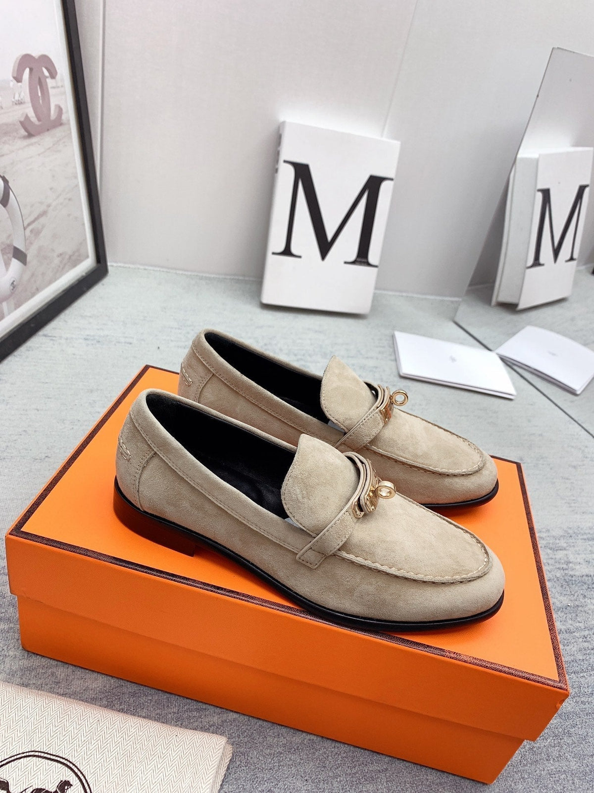 Destin Loafer Suede Beige