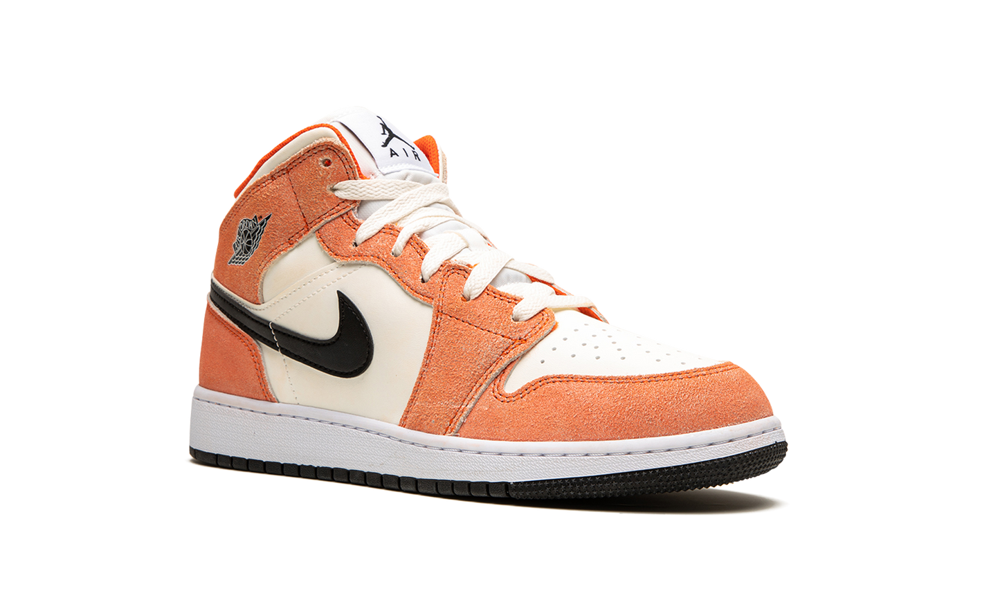 Air Jordan 1 Mid SE GS "Orange Suede" DV1336 800