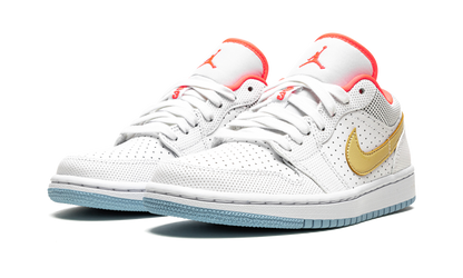 AIR JORDAN 1 LO SE WMNS "White / Sesame / Flash Crimson" DC9509 100