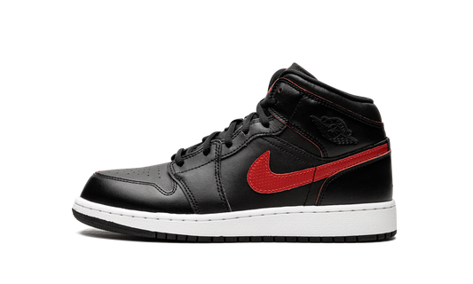 Air Jordan 1 Mid GS "Black / Gym Red" 554725 009