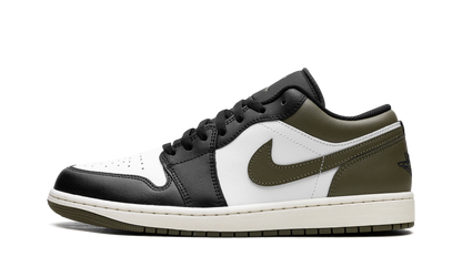 Air Jordan 1 Low "Black Toe Medium Olive" 553558 092